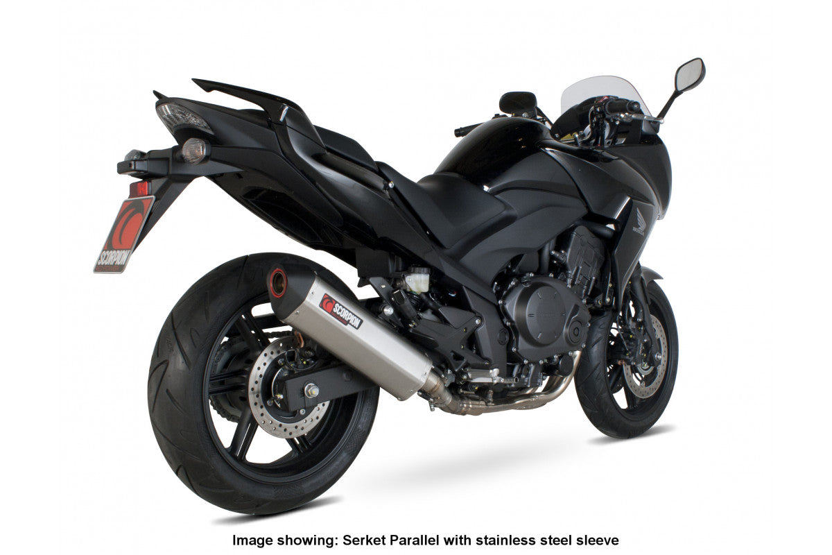 Scorpion RHA106CEO Honda CBF1000 Serket Parallel Slip-On - Carbon Fibre Sleeve | ML Performance EU EU