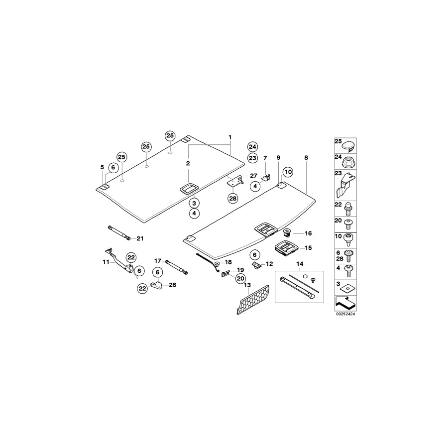 Genuine BMW 51476987061 E61 E61 Covering Cap CREAMBEIGE (Inc. 530d, 525d & 523i) | ML Performance EU Car Parts