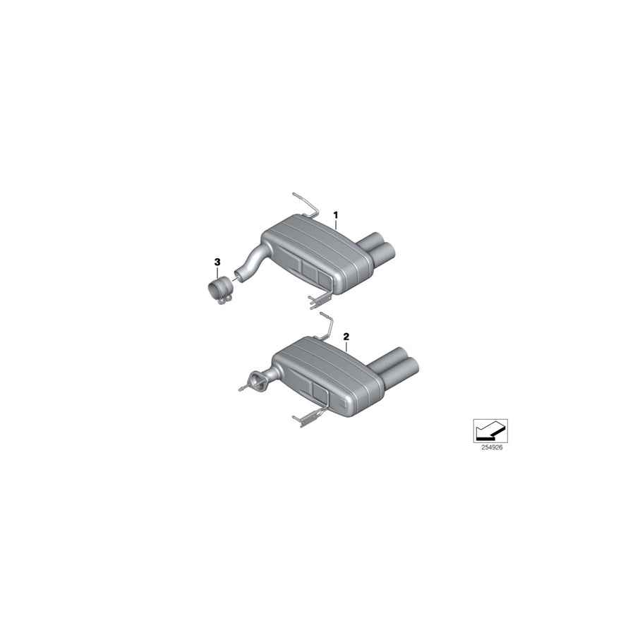 Genuine BMW 51127136090 E87 Bumper Trim Panel, Rear Bottom Primed (Inc. 120i, 130i & 120d) | ML Performance EU Car Parts