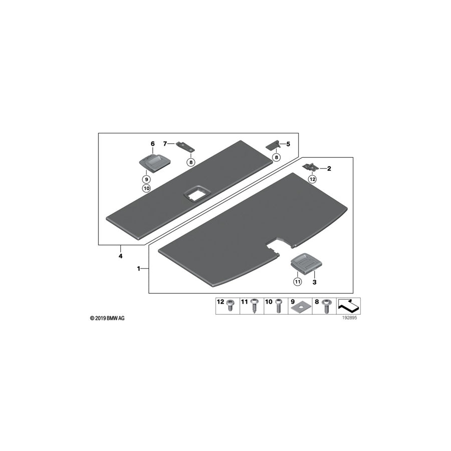 Genuine BMW 51479164453 F07 F07 Hinge Bracket Floor Carpet (Inc. 530dX, 520d & 550iX 4.0) | ML Performance EU Car Parts