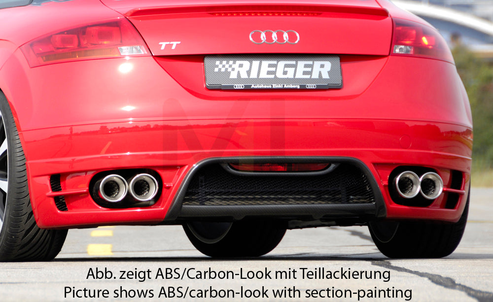 Rieger 00099050 Audi 8J TT Rear Diffuser 1 | ML Performance EU Car Parts