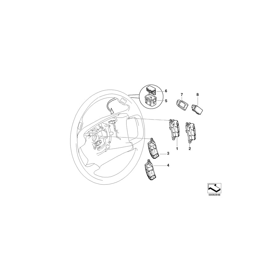 Genuine BMW 61316911740 E66 E67 E65 Finisher, Rear Right (Inc. 760LiS, 745d & 740Li) | ML Performance EU Car Parts