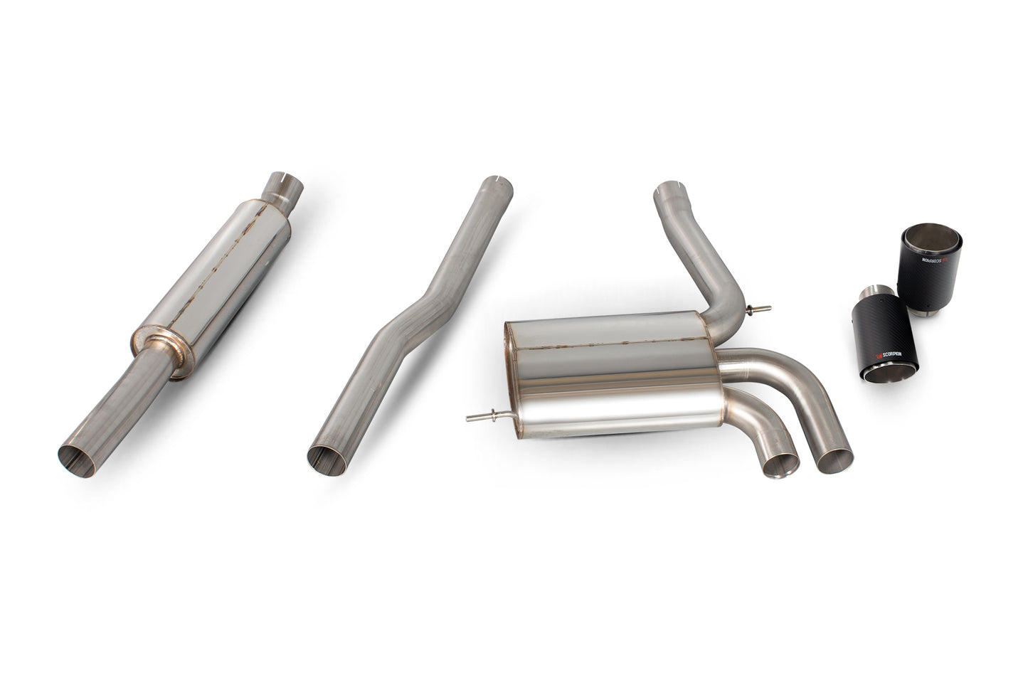 Scorpion SMN010CF Mini Cooper S F56 Resonated Cat-Back System  | ML Performance EU EU