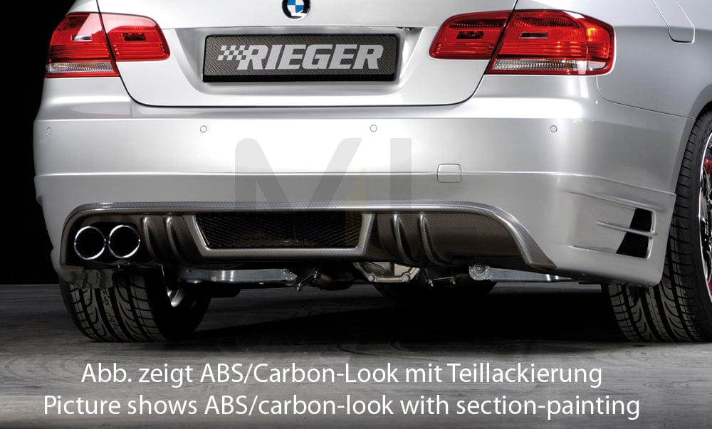 Rieger 00053440 BMW 3 Series E92 E93 Rear Diffuser 1 | ML Performance EU Car Parts