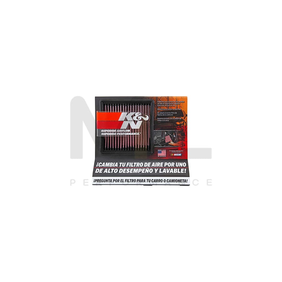 K&N 87-5038S Display; Small Air Filter | ML Car Parts UK | ML Performance