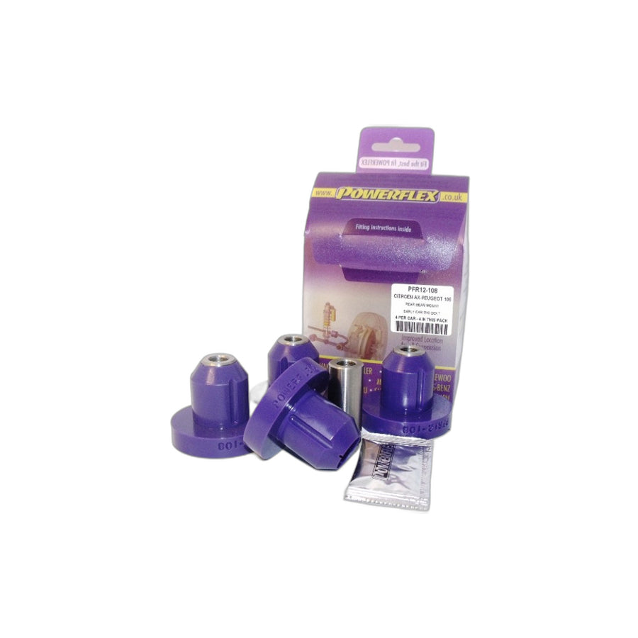 Powerflex PFR12-108 Peugeot Citroen Rear Beam Mount (Inc. 106 GTi/Rallye & AX) | ML Performance EU Car Parts