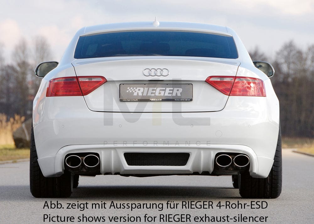 Rieger 00055424 Audi B8 B81 A5 Rear Diffuser 2 | ML Performance EU Car Parts