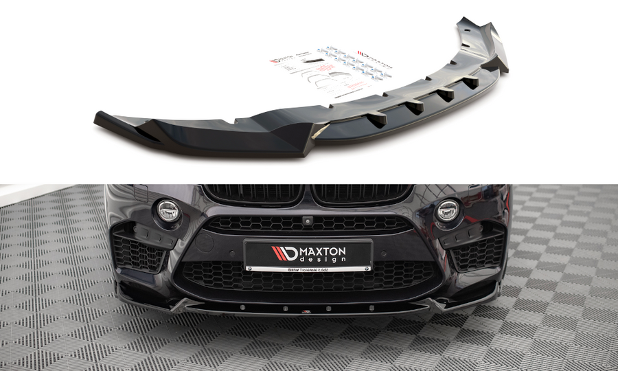 Maxton Design BM-X5M-15-FD1T Front Splitter V.1 BMW X5 M F85 / X6 M F86 | ML Performance UK Car Parts