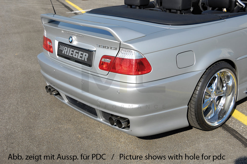 Rieger 00050208 BMW 3 Series E46 Rear Bumper 3 | ML Performance EU Car Parts