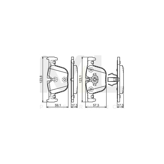 Bosch 0986Tb3182 Brake Pad Set | ML Performance Car Parts
