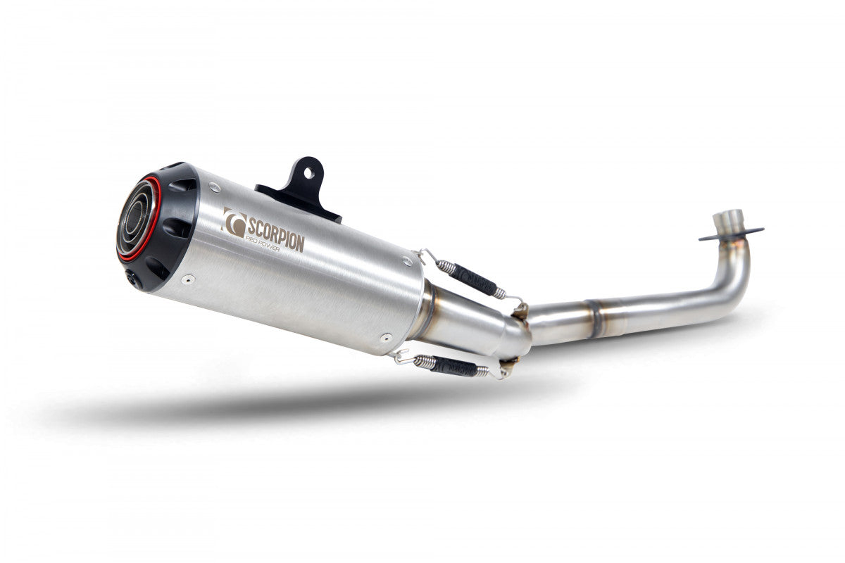 Scorpion PHA192SYSSEO Honda MSX 125 Red Power Full System - Brushed Stainless Steel Sleeve | ML Performance EU EU