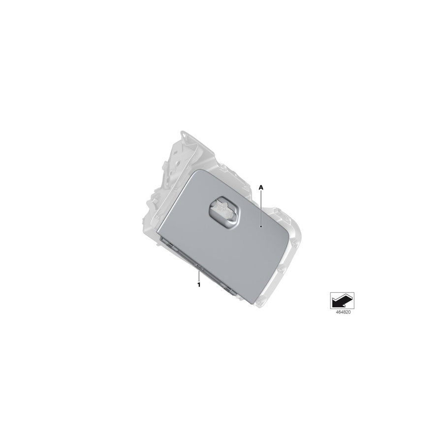 Genuine BMW 51167991186 G11 G12 Lid, Glove Box, Leather INDIVIDUAL (Inc. 740eX, 725Ld & 730Li) | ML Performance EU Car Parts