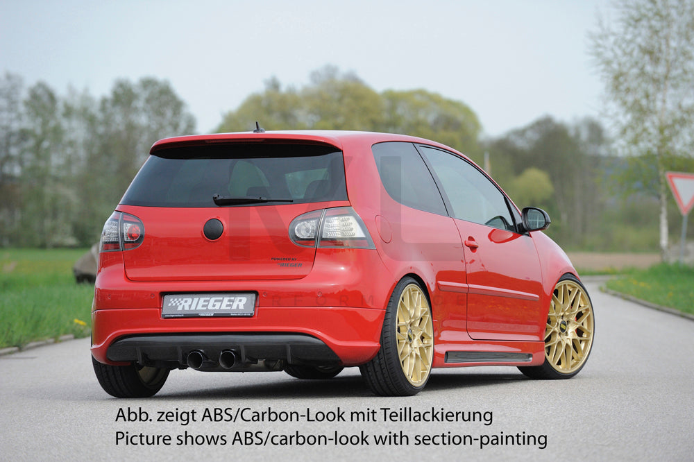 Rieger 00099164 VW Mk5 Golf Rear Diffuser 3 | ML Performance EU Car Parts