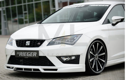 Rieger 00027000 SEAT 5F Front Splitter (Leon FR & Leon Cupra) 2 | ML Performance EU Car Parts