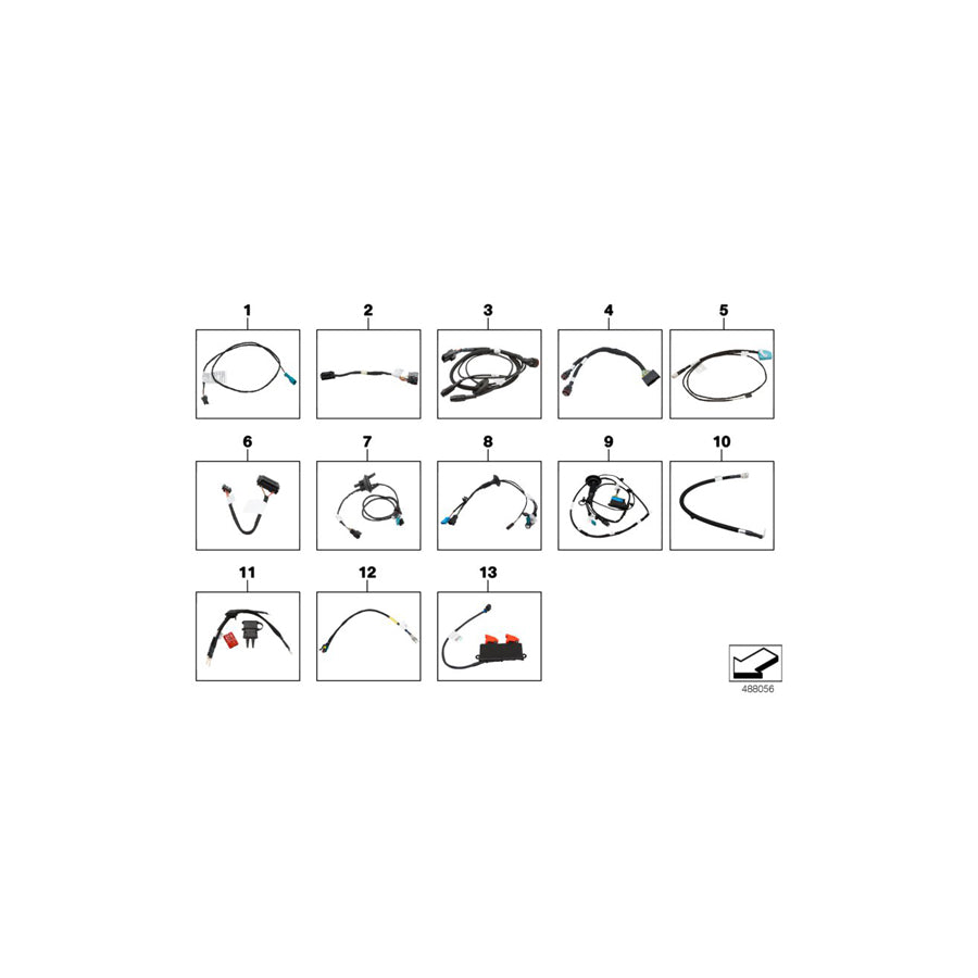 Genuine BMW 61118344966 BMW Wiring Harness, Adapter STARTING AID (Inc.  & M4 GT4) | ML Performance EU Car Parts
