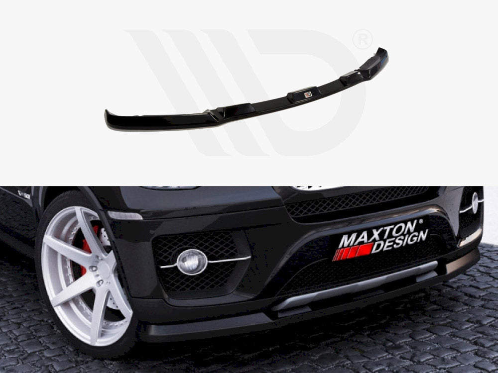 Maxton Design BM-X6-71-FD1T Front Splitter BMW X6 (2007-2010) | ML Performance UK Car Parts