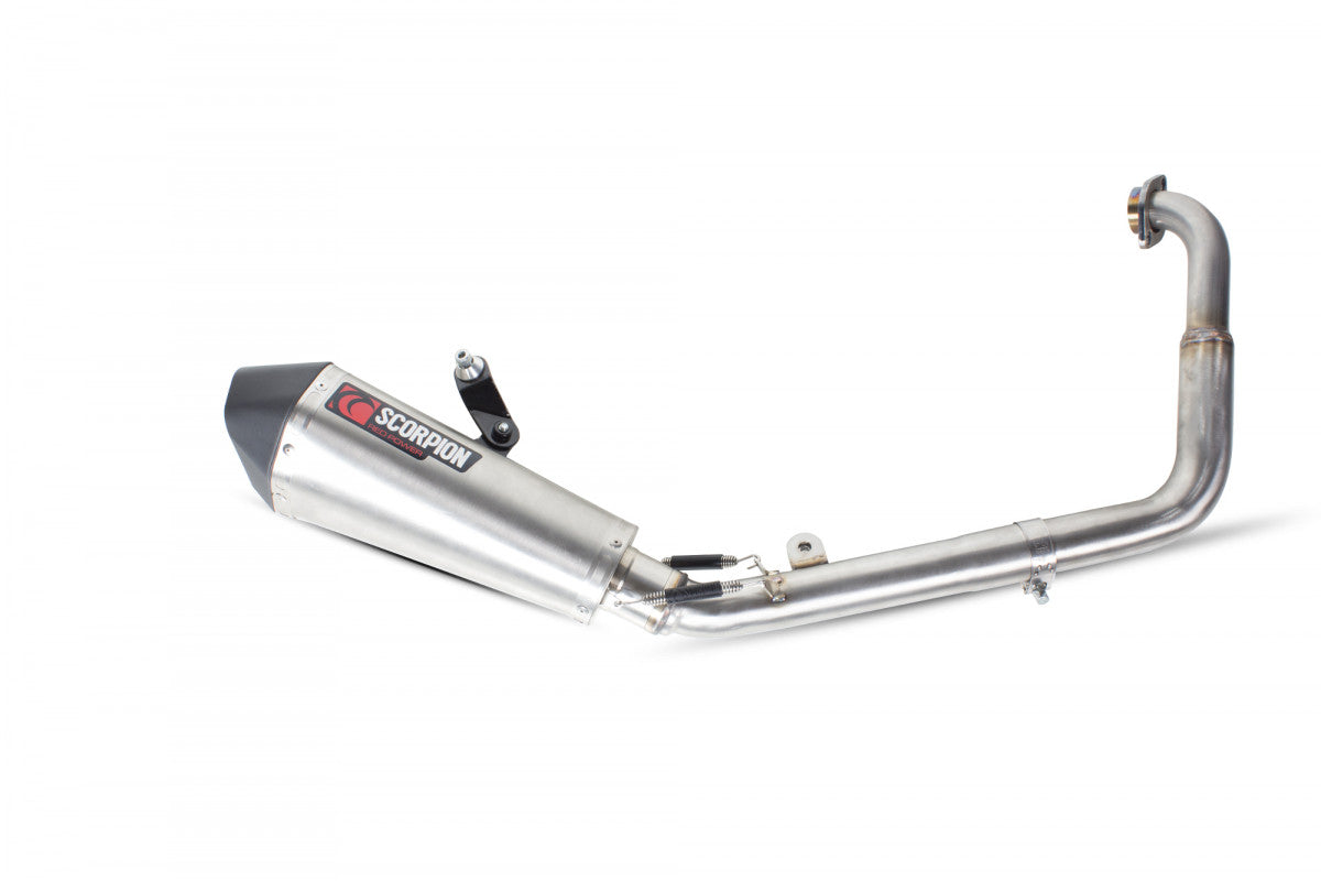Scorpion RYA95SYSSEO Yamaha YZF-R125 Serket Taper Full System - Brushed Stainless Steel Sleeve | ML Performance EU EU