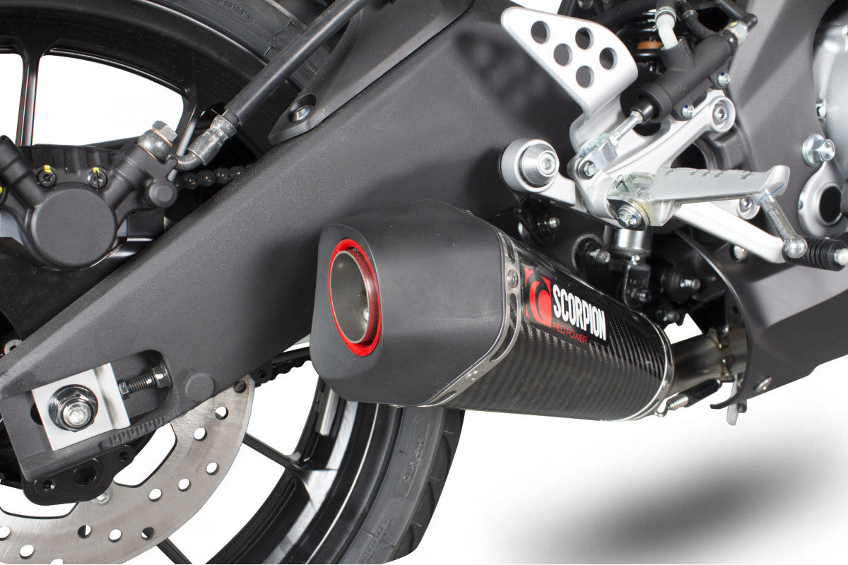 Scorpion RYA95SYSCEO Yamaha YZF-R125 Serket Taper Full System - Carbon Fibre Sleeve | ML Performance EU EU