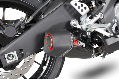 Scorpion RYA95SYSCEO Yamaha YZF-R125 Serket Taper Full System - Carbon Fibre Sleeve | ML Performance EU EU