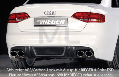 Rieger 00055515 Audi B8 B81 A4 Rear Diffuser 1 | ML Performance EU Car Parts