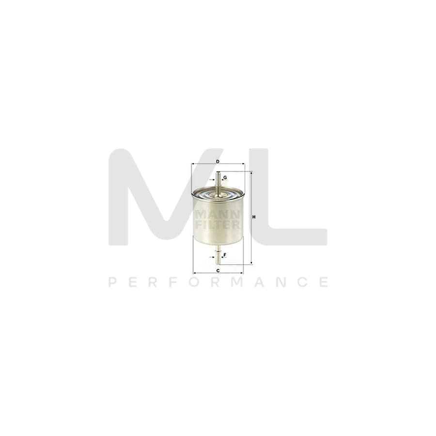 MANN-FILTER WK 8046 Fuel filter In-Line Filter | ML Performance Car Parts