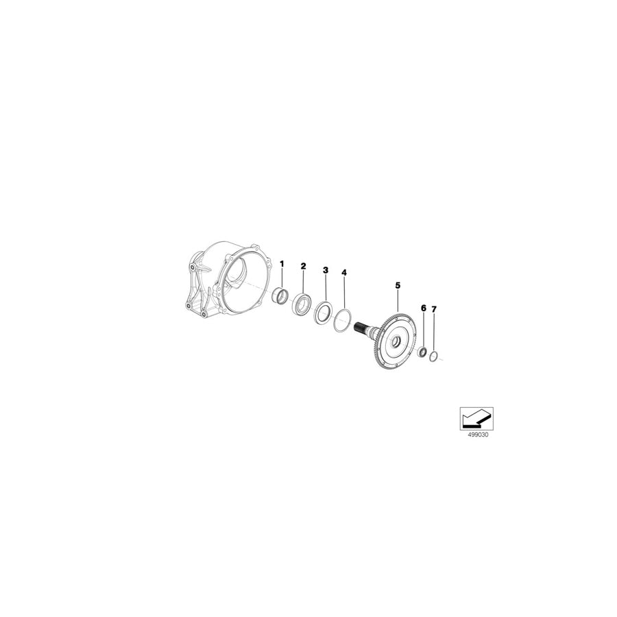 Genuine BMW 23008419302 BMW Lock Ring INS. INP. SHAFT (Inc.  & M6 GT3) | ML Performance EU Car Parts