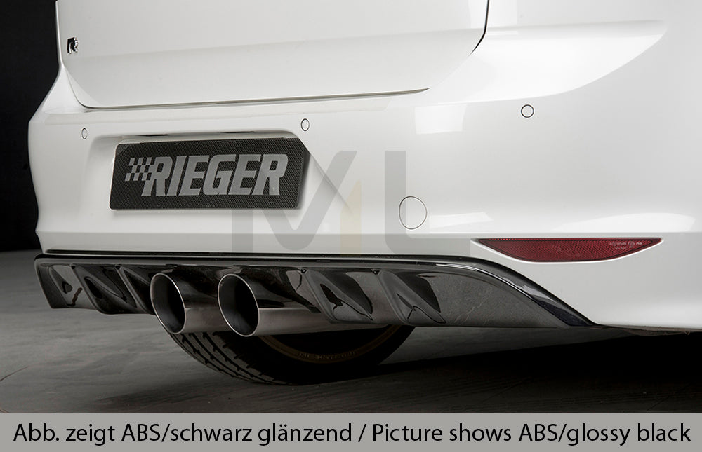 Rieger 00099275 VW Mk7 Golf R Rear Diffuser 2 | ML Performance EU Car Parts