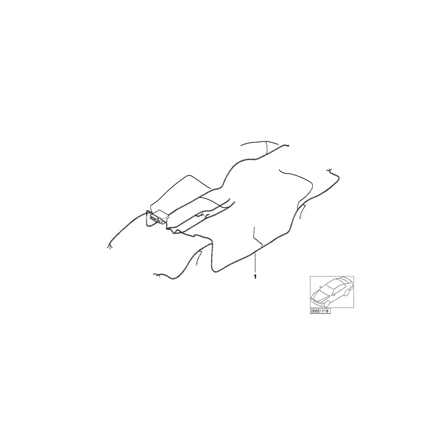 Genuine BMW 61116941191 E53 Main Wiring Harness (Inc.  & X5 3.0i) | ML Performance EU Car Parts