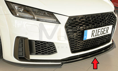 Rieger 00055180 Audi 8J-FV 8S Front Splitter (TT & TTS) 1 | ML Performance EU Car Parts