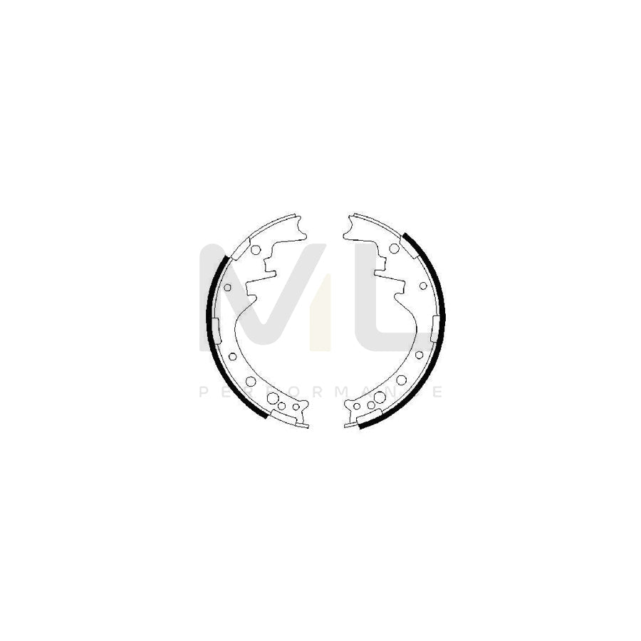 BOSCH 0 986 487 292 Brake Shoe Set | ML Performance Car Parts