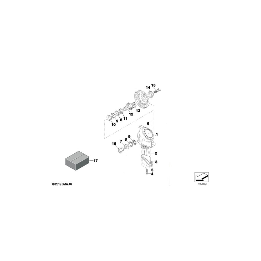 Genuine BMW 31212500954 Classic Hex Nut M60X2 SW70 (Inc.  & E36 320i STC '95) | ML Performance EU Car Parts