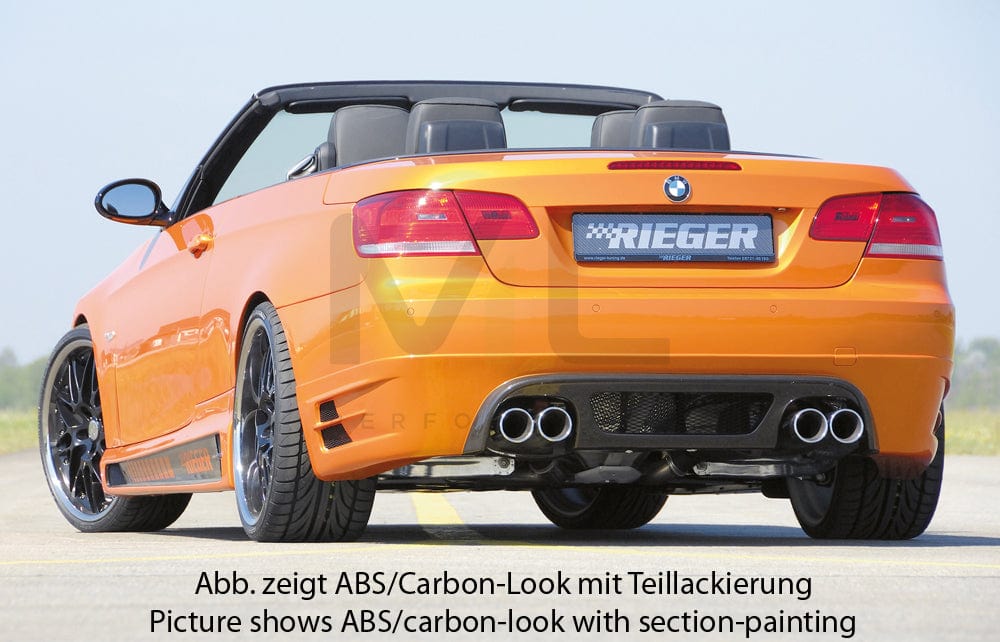 Rieger 00053437 BMW 3 Series E92 E93 Rear Diffuser 6 | ML Performance EU Car Parts
