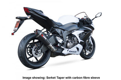 Scorpion RKA97SEO Kawasaki Serket Taper Slip-On - Brushed Stainless Steel Sleeve (Ninja ZX-6R / Ninja ZX-636) | ML Performance EU EU