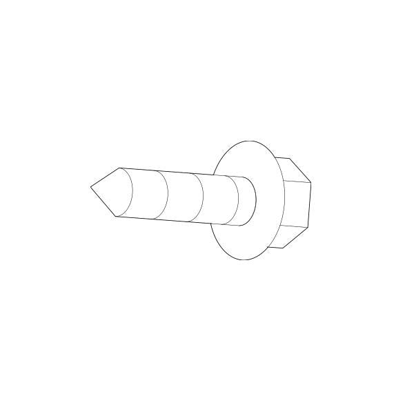 Genuine Lexus 90159-60215 RX Phase 2 Front Number Plate Bracket Screw