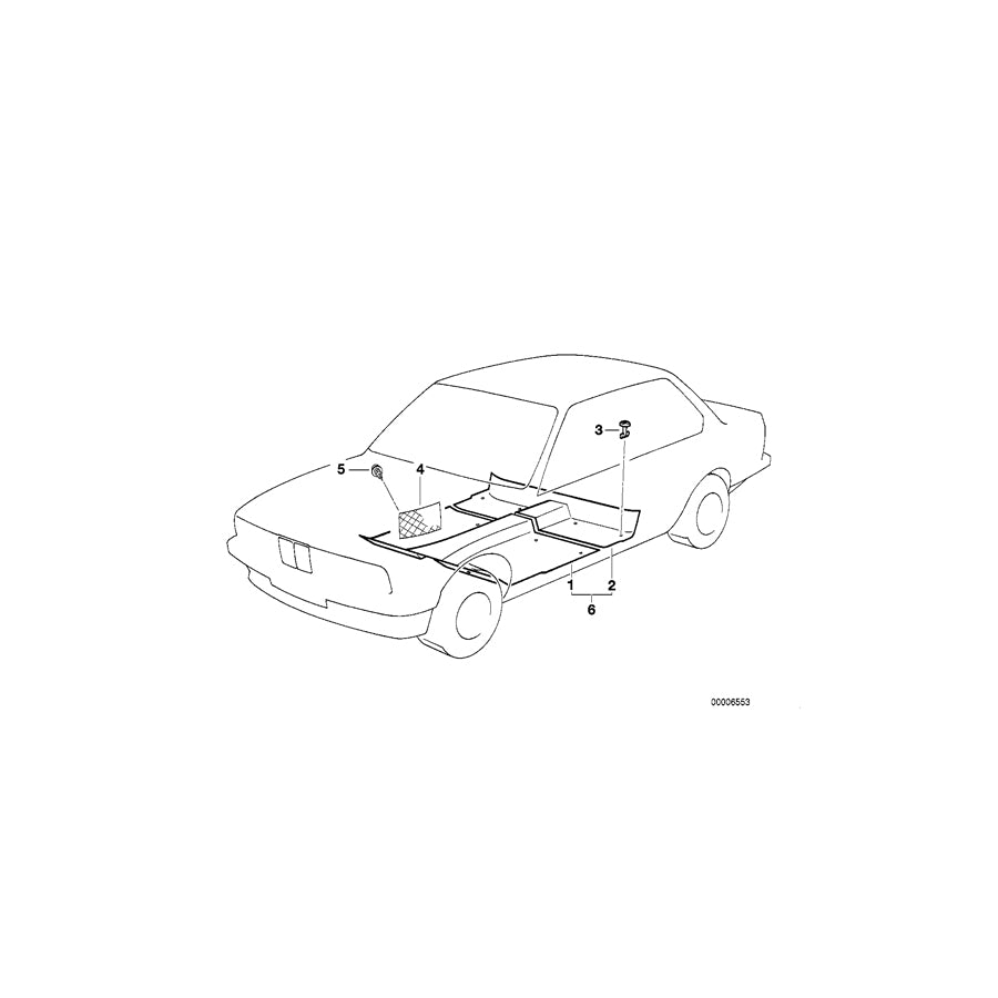 Genuine BMW 51471974887 E34 E32 Rotary Latch 18 Mm NATUR (Inc. 750i, 524td & 525i) | ML Performance EU Car Parts