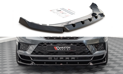 Maxton Design CU-AT-1-FD1T Front Splitter V.1 Cupra Ateca MK1 | ML Performance EU Car Parts