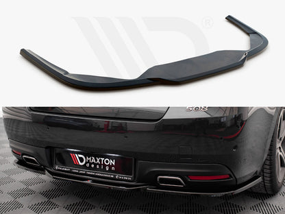 Maxton Design PE-508-1F-GT-RD1T Central Rear Splitter Peugeot 508 Gt MK1 Facelift (2014-2018) | ML Performance UK Car Parts