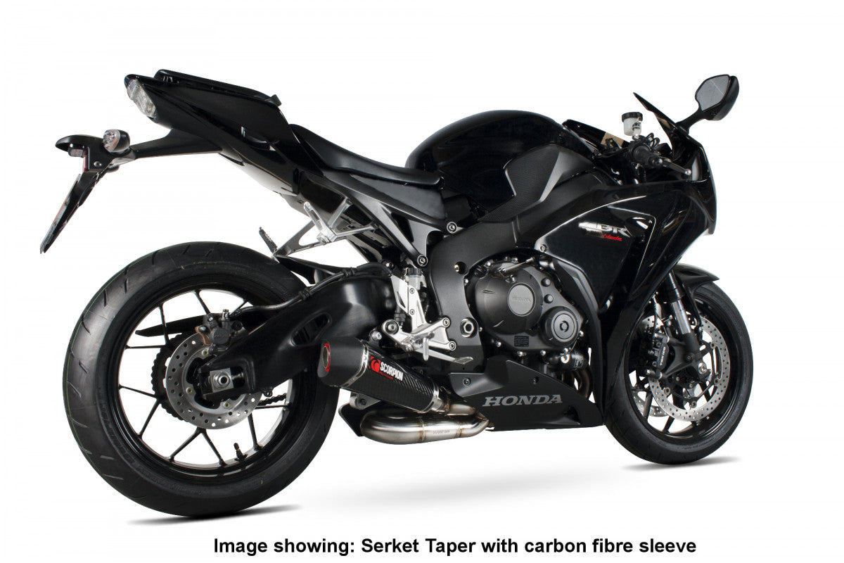 Scorpion RHA162SEO Honda CBR1000 RR Fireblade Serket Taper Slip-On - Brushed Stainless Steel Sleeve | ML Performance EU EU