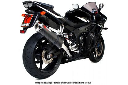 Scorpion EYA68SEO Yamaha YZF-R6 Factory Oval Slip-On - Polished Stainless Steel Sleeve | ML Performance EU EU