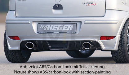 Rieger 00099336 Opel Corsa C Rear Diffuser 1 | ML Performance EU Car Parts