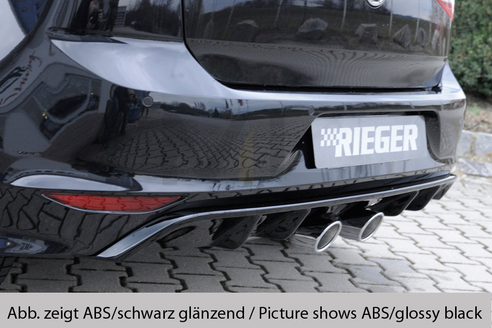 Rieger 00099283 VW Mk7-Line Golf R Rear Diffuser 1 | ML Performance EU Car Parts