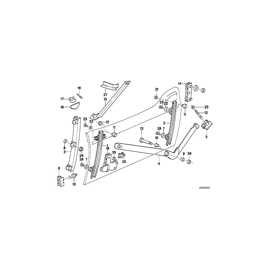 Genuine BMW 51332290149 Roadster Lever Left (Inc.  & Z1) | ML Performance EU Car Parts