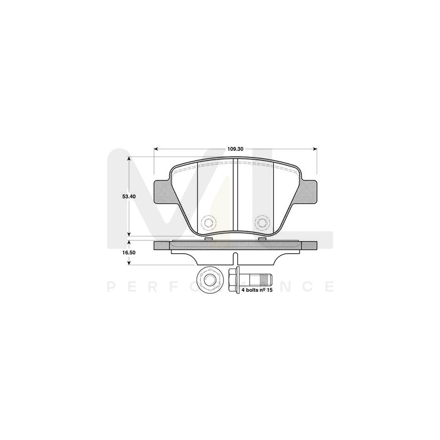 Bosch 0986Tb3114 Brake Pad Set | ML Performance Car Parts