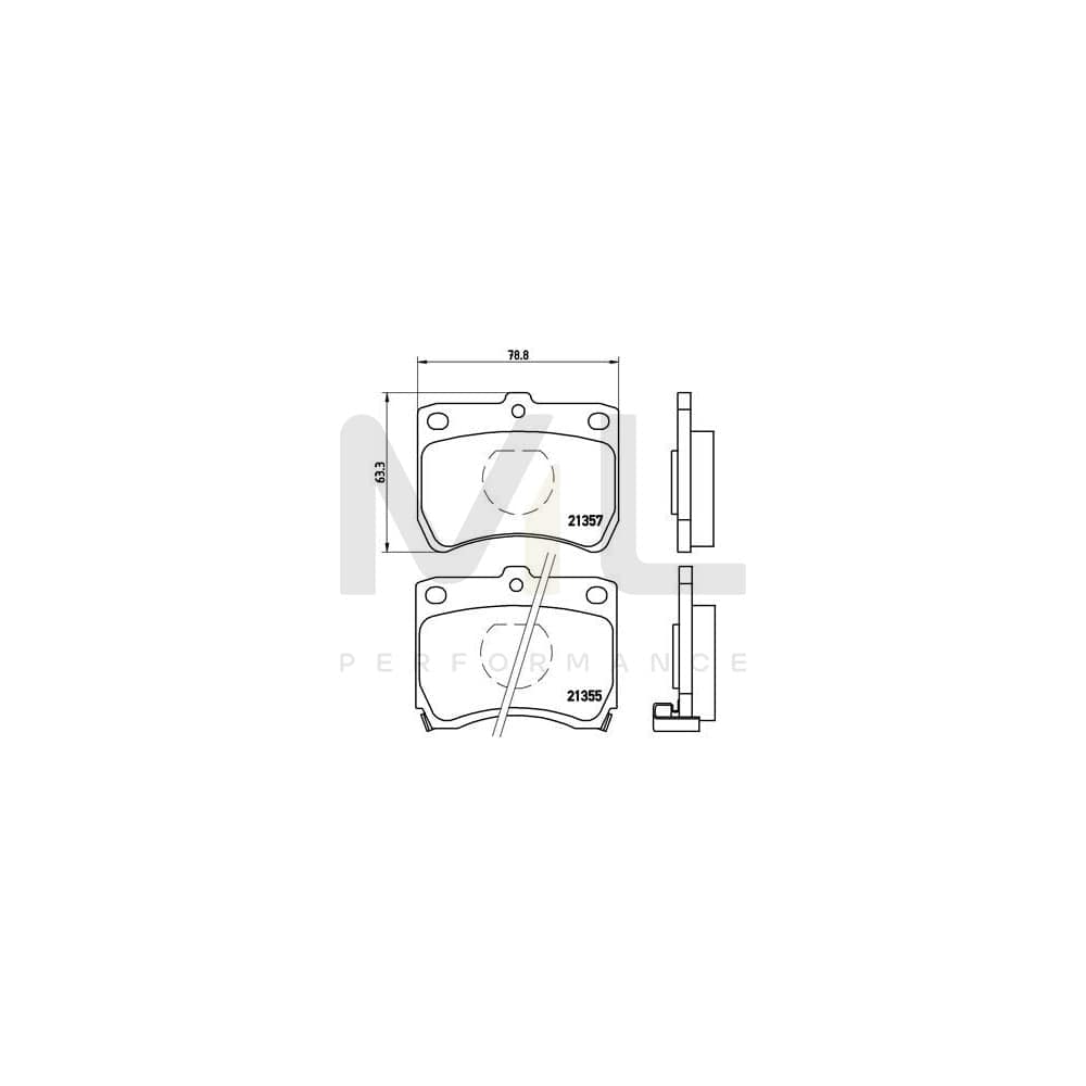 Brembo P 49 013 Brake Pad Set With Acoustic Wear Warning | ML Performance Car Parts