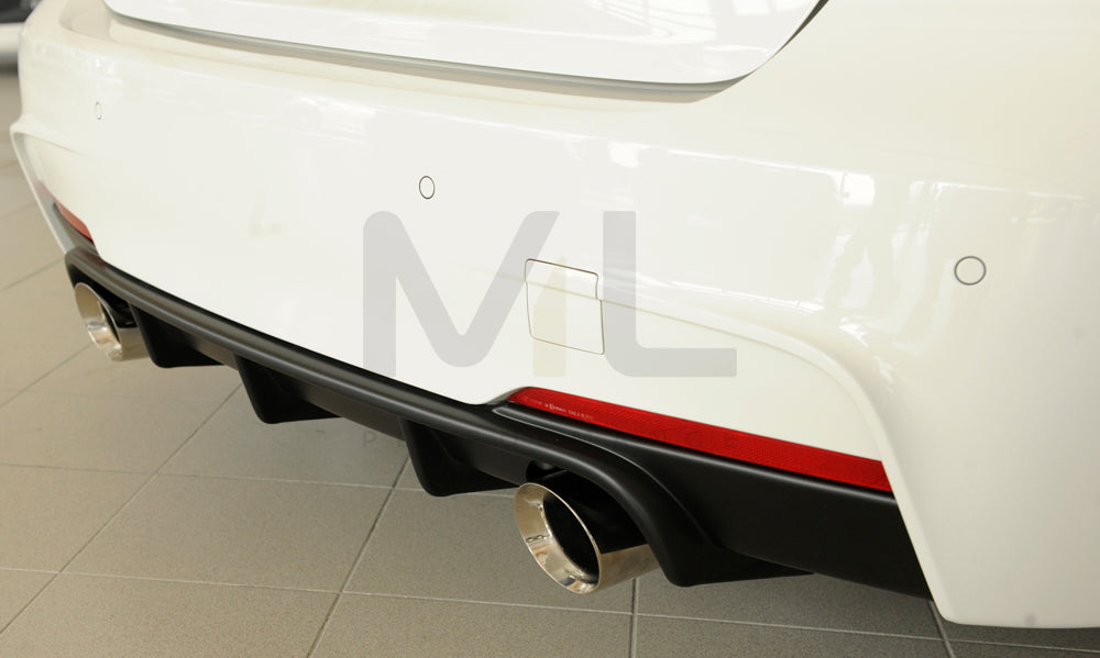 Rieger 00053467 BMW 3 Series F30 F31 Rear Diffuser 6 | ML Performance EU Car Parts