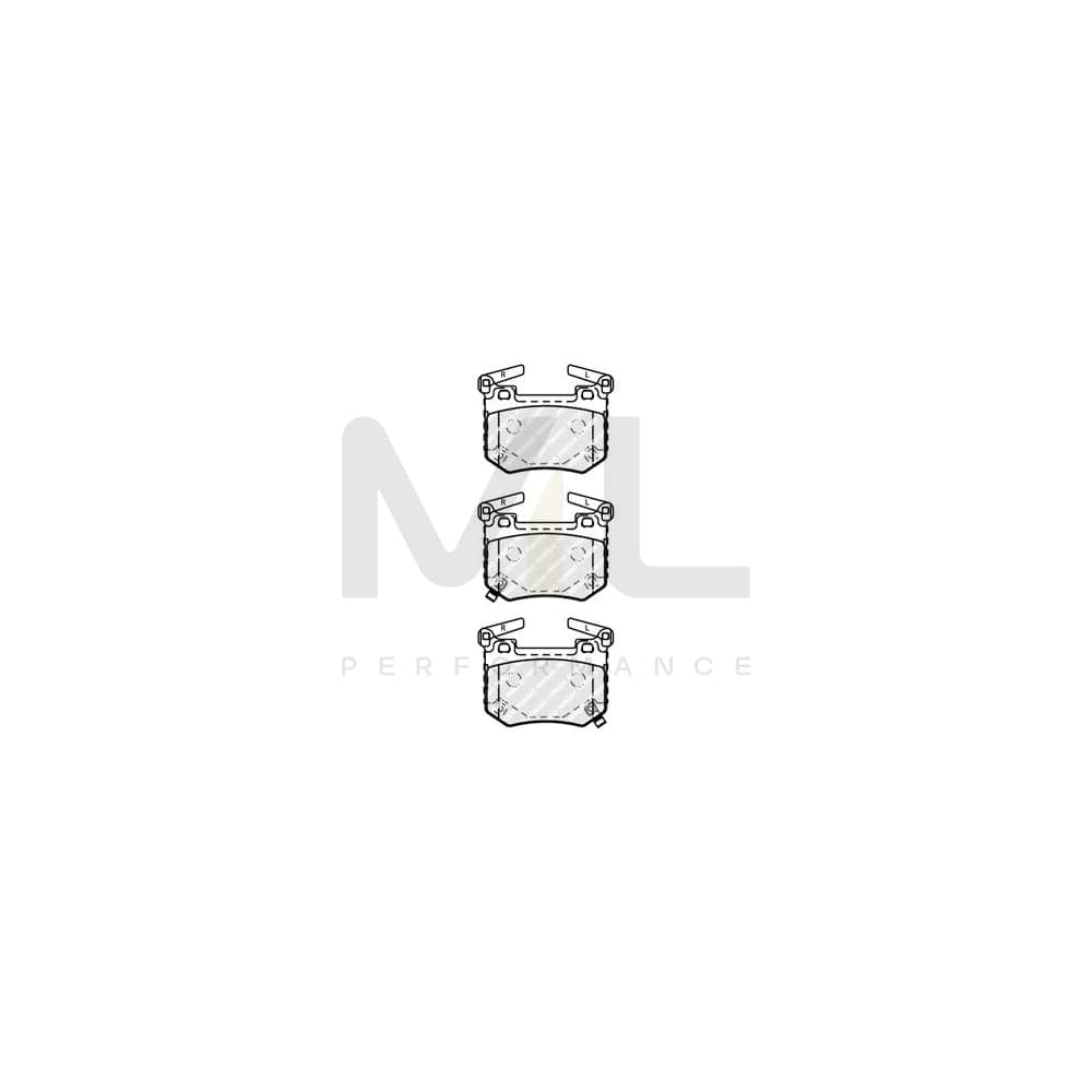 Ferodo Premier Fdb1560 Brake Pad Set Not Prepared For Wear Indicator, With Accessories | ML Performance Car Parts