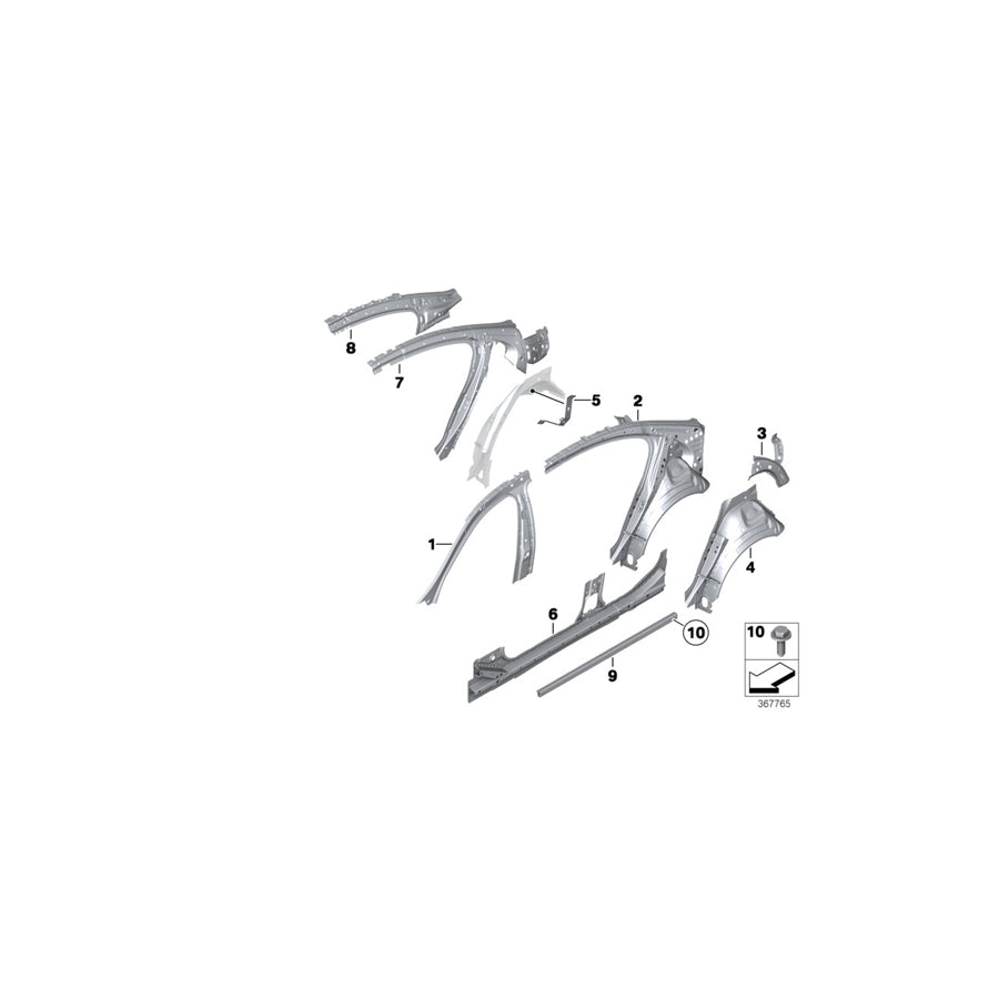 Genuine BMW 51177204365 Cover Pot (Inc. 520d, 520i & M5) | ML Performance EU