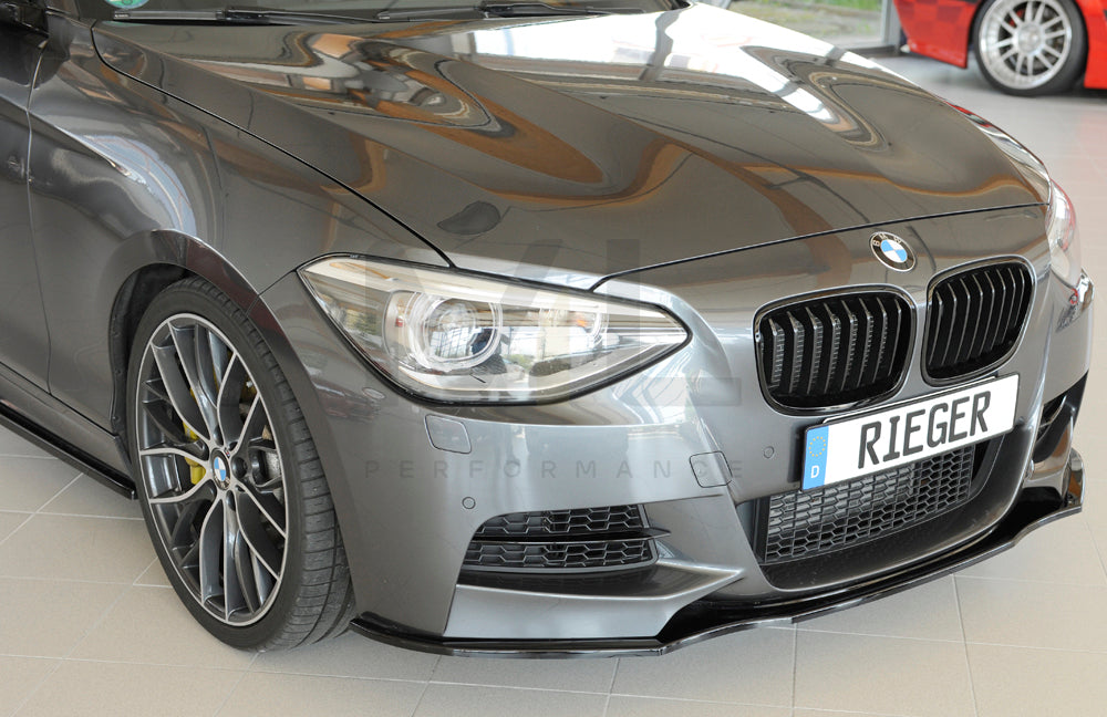 Rieger 00088081 BMW 1 Series F20 F21 Front Splitter 3 | ML Performance EU Car Parts