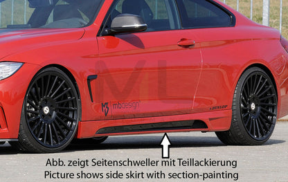 Rieger 00053472 BMW 4 Series F32 F33 Side Skirt 1 | ML Performance EU Car Parts