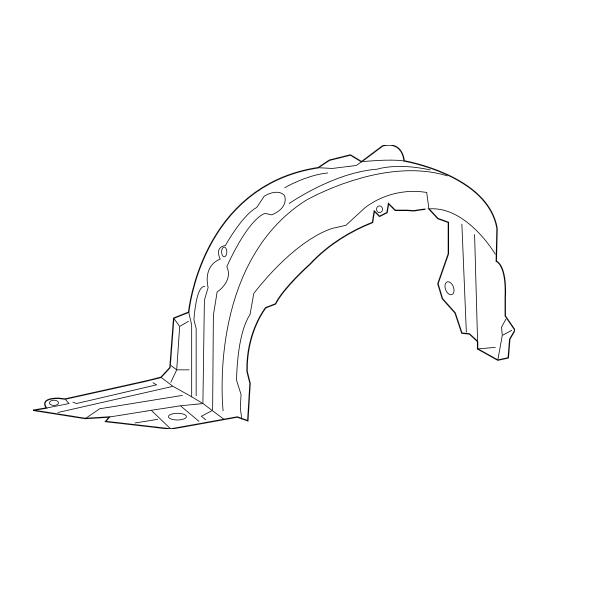 Genuine Lexus 53806-50050 LS Phase 4 N/S Front Wheel Arch Liner